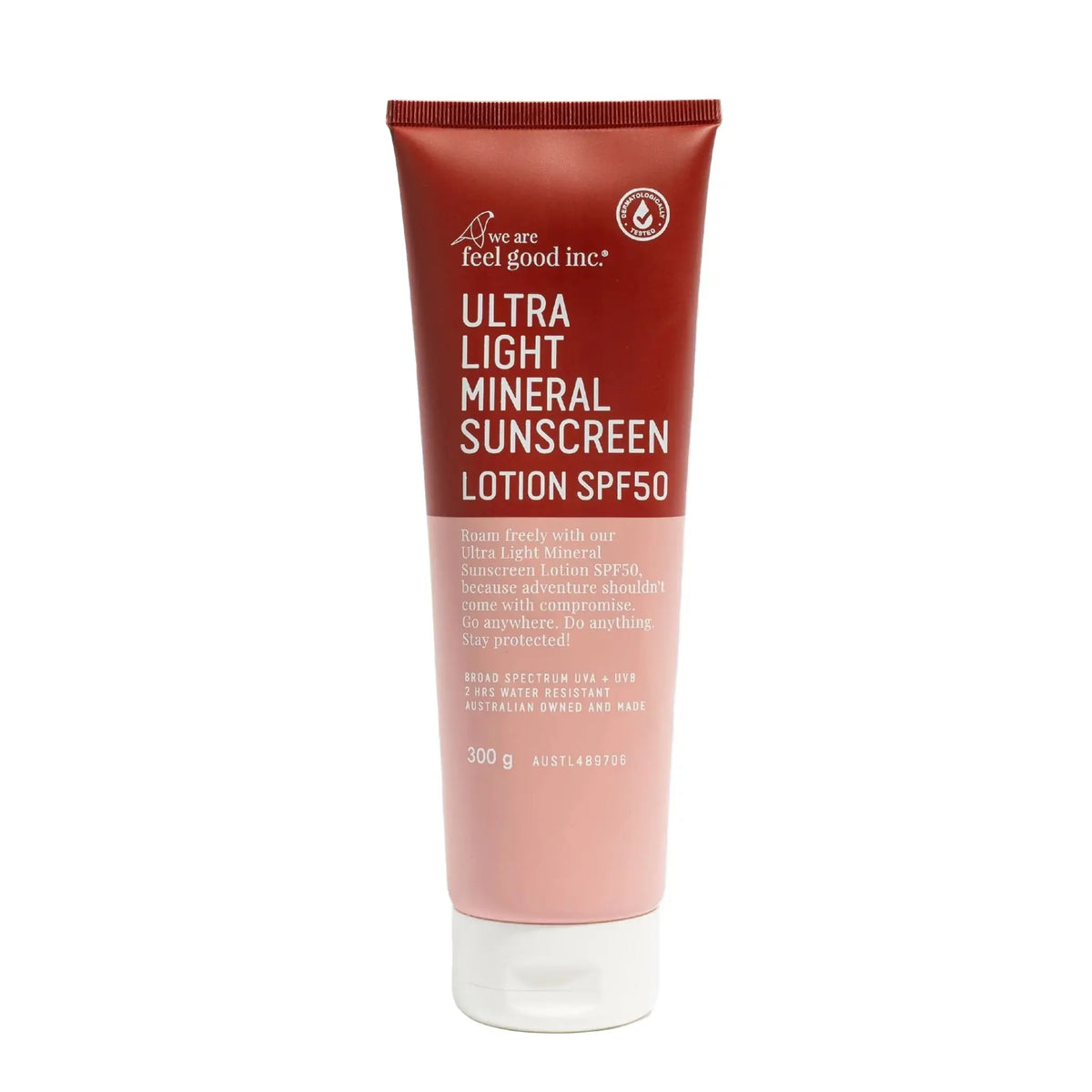 We Are Feel Good Inc Ultra Light Mineral Sunscreen Lotion SPF50 300g