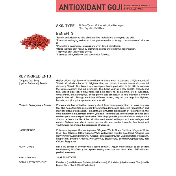 Esthemax HydroJelly Mask Antioxidant Goji 2 Pack