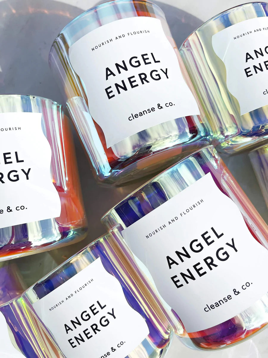 CLEANSE & CO VANILLA CARAMEL ANGEL ENERGY CANDLE